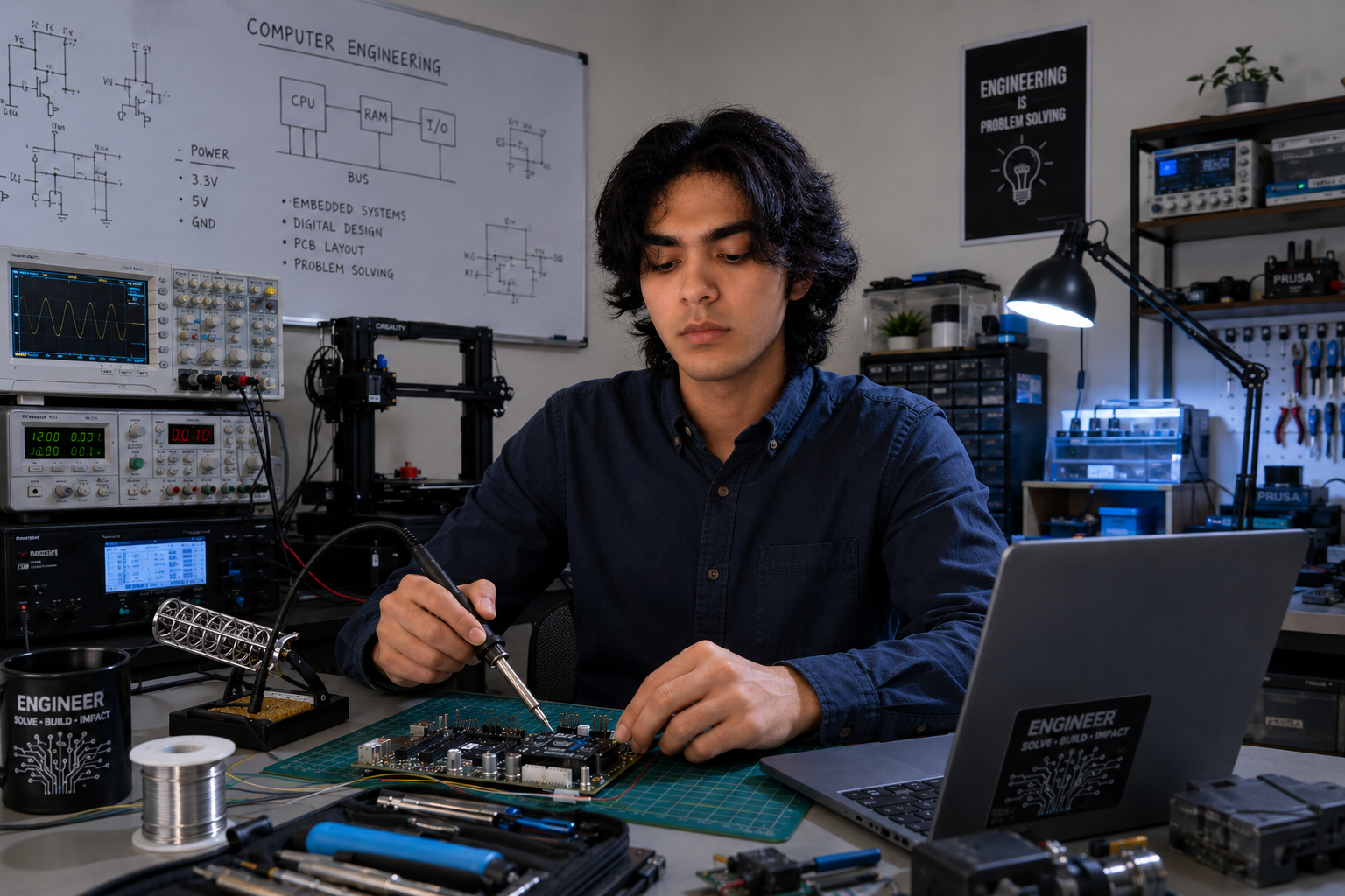 3D Computer Engineer model